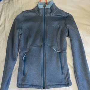 New north face blue fleece lined jacket